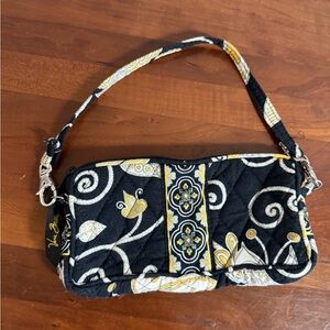 Vera Bradley Yellow Bird Paisley All In One Small Wristlet Retired Clutch Wallet